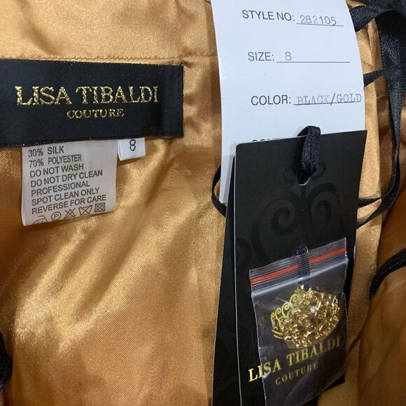 Stunning Beaded Asymmetric Layered Tulle Ruffle Party Dress - Picture 14 of 14